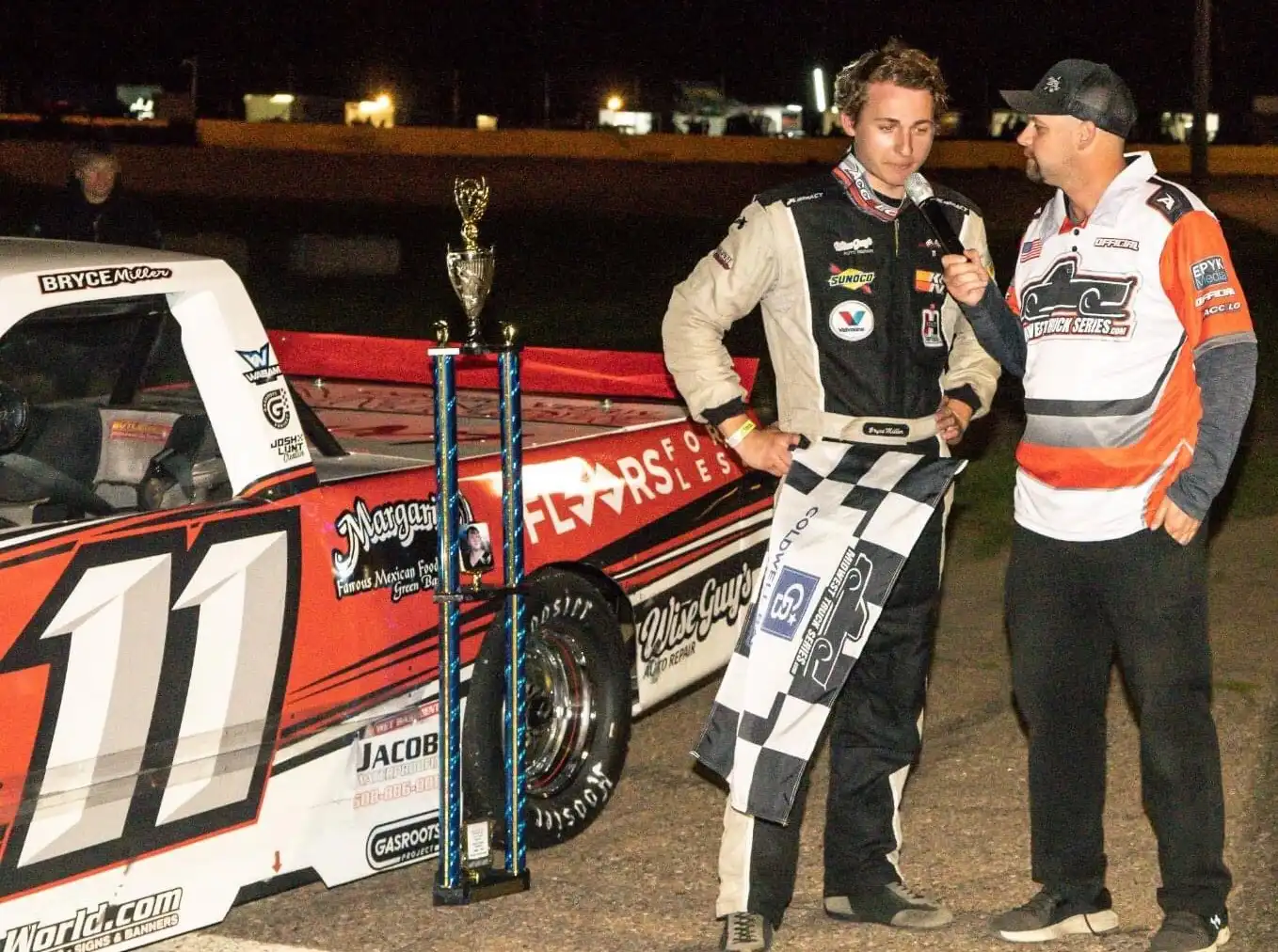 Bryce Miller at the track