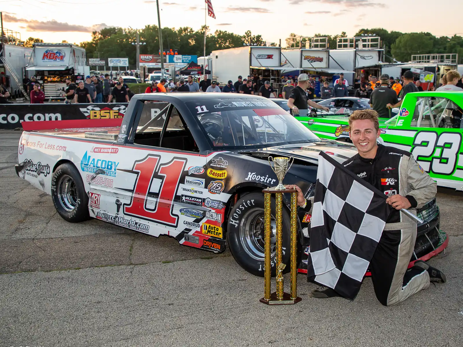 Bryce Miller at the race track